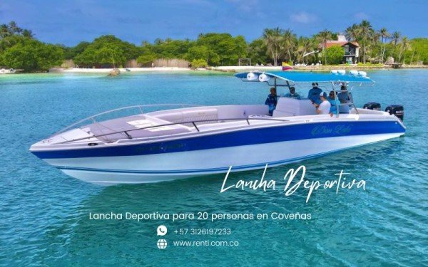 Bote Deportivo 20 Personas en Coveñas Tolú y San Antero
