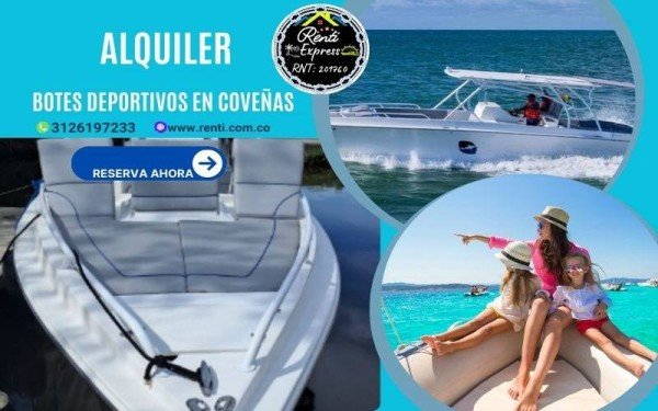 Lanchas Deportivas 18 Personas en Coveñas