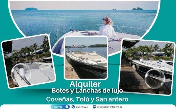 Alquila Lanchas y Botes Deportivos Tipo Yates en Coveñas, Tolú y San Antero | Vive la Aventura Náutica